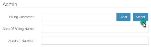 Select Billing Customer