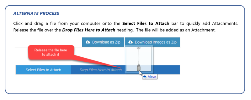 Alternate Process to Attach a File to a Quote