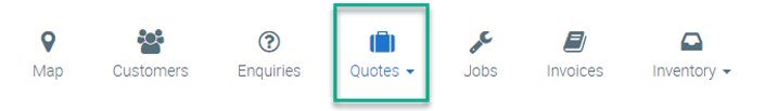 Quote Icon Top Menu